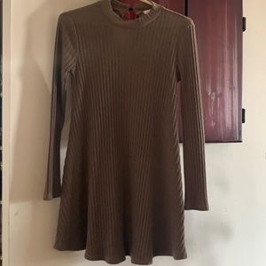 Olive Green Sweater Dress